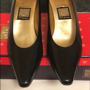 Beautiful Black Kid Pumps by Nina